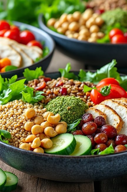 découvrez nos recettes de salades complètes, équilibrées et savoureuses pour un repas sain, nutritif et rassasiant à tout moment de la journée.